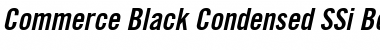 Commerce Black Condensed SSi Bold Condensed Italic Font
