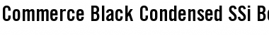 Commerce Black Condensed SSi Bold Condensed Font