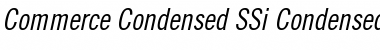 Commerce Condensed SSi Condensed Italic Font