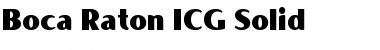 Download Boca Raton ICG Solid Font