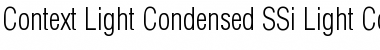 Context Light Condensed SSi Light Condensed Font