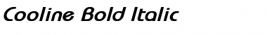Cooline Bold Italic Font