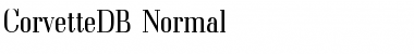 CorvetteDB Normal Font