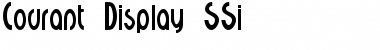 Courant Display SSi Regular Font
