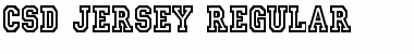 Download CSD Jersey Font Download CSD Jersey Font