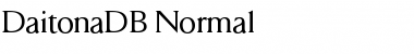 DaitonaDB Normal Font