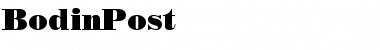 Download BodinPost Font Download BodinPost Font