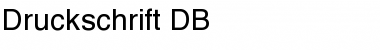 Druckschrift DB Normal Font