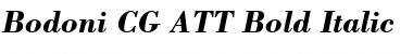 Bodoni CG ATT Bold Italic