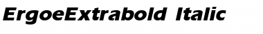 ErgoeExtrabold Italic Font