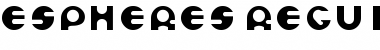 Espheres Regular Font
