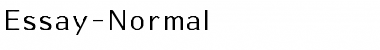 Essay-Normal Regular Font