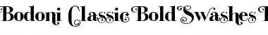 Bodoni Classic Swashes Bold Font