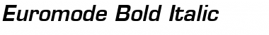 Euromode Bold Italic Font