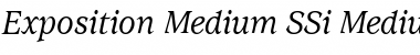 Exposition Medium SSi Medium Italic Font