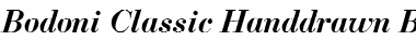 Bodoni Classic Handdrawn Bold Italic Font
