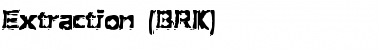 Extraction (BRK) Regular Font