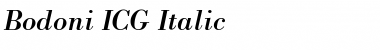Bodoni ICG Italic Font