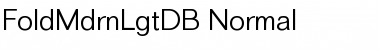 FoldMdrnLgtDB Normal Font