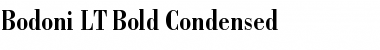 Bodoni LT BoldCondensed Font