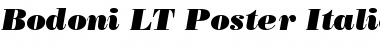 Bodoni LT PosterItalic Regular Font