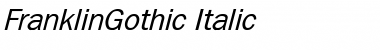 FranklinGothic Italic