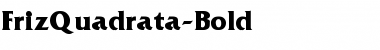 FrizQuadrata-Bold Regular Font