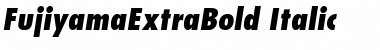 FujiyamaExtraBold Italic