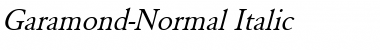 Garamond-Normal Italic Font