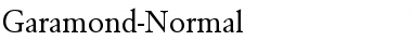 Garamond-Normal Regular Font