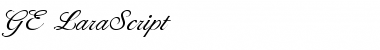 Download GE LaraScript Font Download GE LaraScript Font