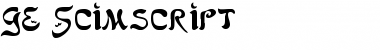 GE Scimscript Regular Font