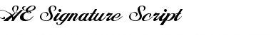 GE Signature Script Regular Font