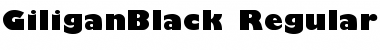 GiliganBlack Regular Font