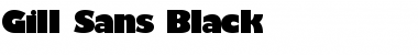 Gill_Sans-Black Regular Font
