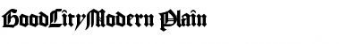 GoodCityModern Plain Font