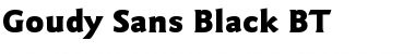 GoudySans Blk BT Font