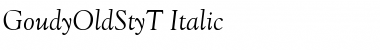 GoudyOldStyT Italic Font