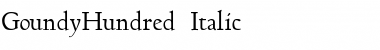 GoundyHundred Italic