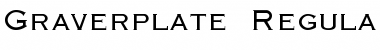 Graverplate Regular Font