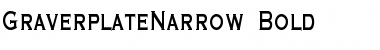 GraverplateNarrow Bold Font