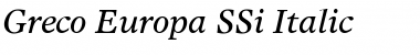 Download Greco Europa SSi Font