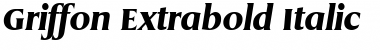 Griffon Extrabold Italic Font