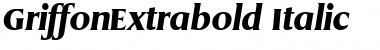 GriffonExtrabold Italic
