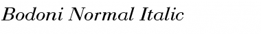 Bodoni-Normal-Italic Font