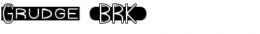 Grudge (BRK) Regular Font