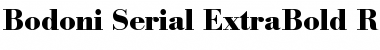 Bodoni-Serial-ExtraBold Regular Font