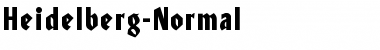 Heidelberg-Normal Font