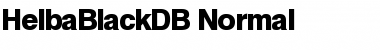 HelbaBlackDB Normal Font