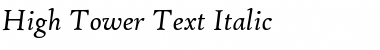 High Tower Text Font